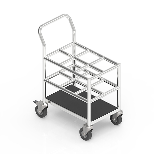 Oxygen Cylinder Trolley (For 6 Cylinders)