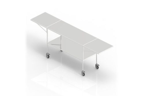 Trolley with Flip-up Shelves (Both Sides)